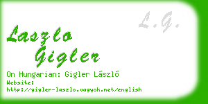 laszlo gigler business card